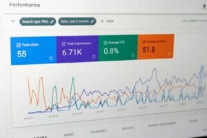 Écran de données de performance, ce que doit mesurer une prestation SEO